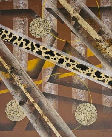 Malerei mit dem Titel "Chocolat vanille" von Axel Darrigade, Original-Kunstwerk, Acryl