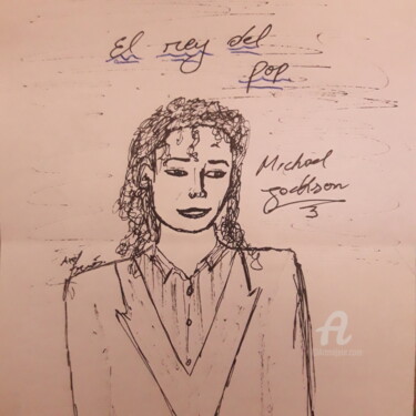 Arte digitale intitolato "Retrato de Michael…" da Axel Frías, Opera d'arte originale, Pittura digitale