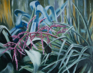 Painting titled "Aloe" by Axel Jung, Original Artwork, Oil