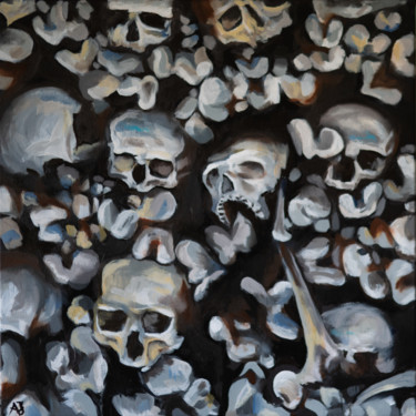 Pittura intitolato "Skulls" da Axel Jung, Opera d'arte originale, Olio