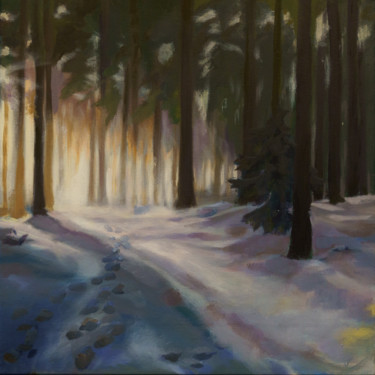 Licht am Horizont Malerei mit dem Titel "Licht am Horizont" von Axel Jung, Original-Kunstwerk, Öl