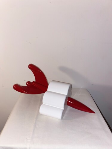 Sculpture titled "Rocket cloud" by Axel Rodriguez-Leriche, Original Artwork, Resin