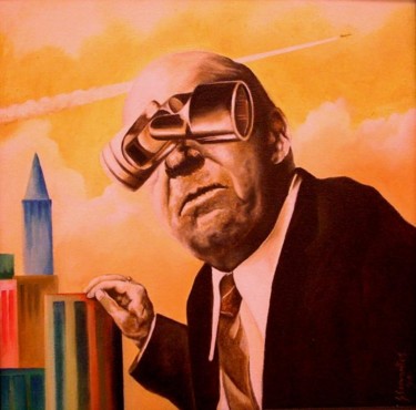 Painting titled "The Tycoon." by Geoffrey Cervantes/Axis, Original Artwork