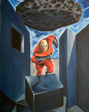 Painting titled "The incredible is y…" by Geoffrey Cervantes/Axis, Original Artwork, Oil