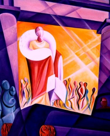 Painting titled "My Beautiful Women." by Geoffrey Cervantes/Axis, Original Artwork, Oil