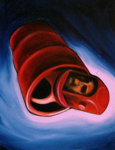 Painting titled "RE - ENTRY." by Geoffrey Cervantes/Axis, Original Artwork, Oil