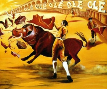 Painting titled "OLÉ" by Geoffrey Cervantes/Axis, Original Artwork, Oil