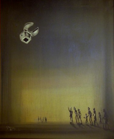Painting titled "Escape from a Dying…" by Geoffrey Cervantes/Axis, Original Artwork, Oil