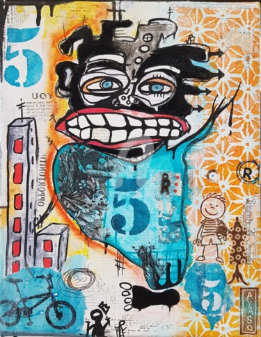 Картина под названием "Opportunities  5 R" - Aya So, Подлинное произведение искусства, Акрил Установлен на Деревянная рама д…