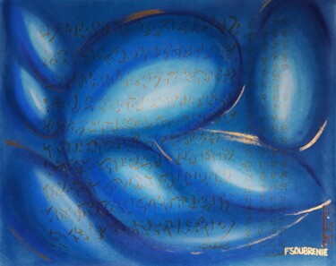 Ocean Stellaire XII Peinture intitulée "Ocean Stellaire XII" par Ayana Créations, Œuvre d'art originale, Pastel