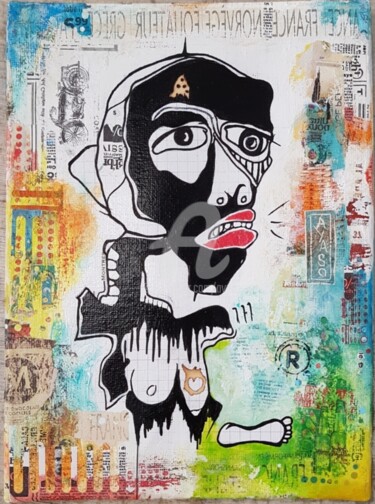 Signe Peinture intitulée "Signe" par Aya So, Œuvre d'art originale, Acrylique