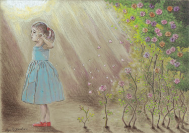 Drawing titled "Tears will Someday" by Ayasophie, Original Artwork, Pencil