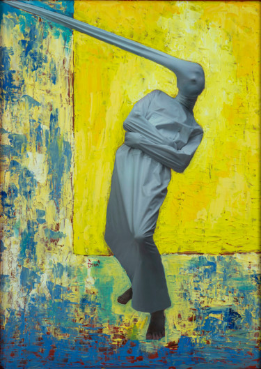 Schilderij getiteld "Madness" door Ercan Aydeniz, Origineel Kunstwerk, Acryl Gemonteerd op Houten paneel
