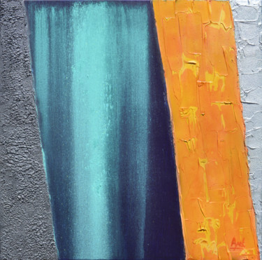 Malerei mit dem Titel "Contraste" von Ayel, Original-Kunstwerk, Öl
