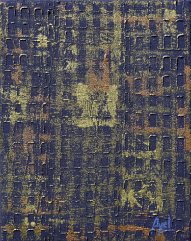 Peinture intitulée "Le confinement cita…" par Ayel, Œuvre d'art originale, Acrylique Monté sur Châssis en bois