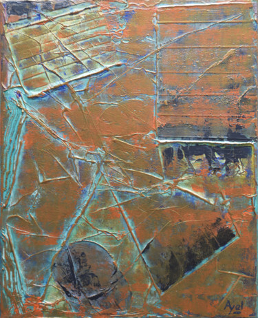 Peinture intitulée "Armature Verte" par Ayel, Œuvre d'art originale, Acrylique Monté sur Châssis en bois