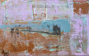 Peinture intitulée "Arrivée sur le port" par Ayel, Œuvre d'art originale, Acrylique Monté sur Châssis en bois