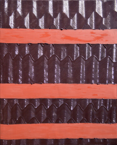 Peinture intitulée "4 parts inégales" par Ayel, Œuvre d'art originale, Acrylique Monté sur Châssis en bois