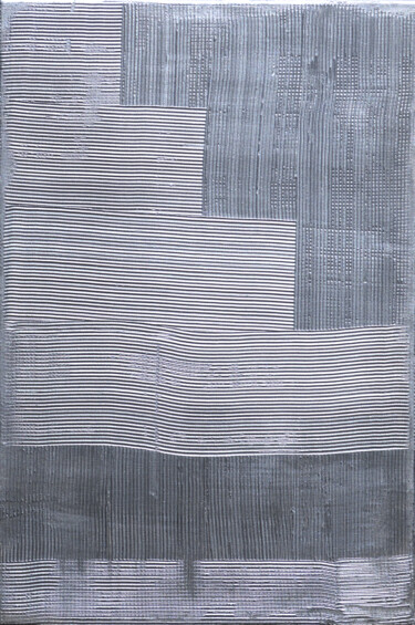 Peinture intitulée "Variations de gris" par Ayel, Œuvre d'art originale, Acrylique Monté sur Châssis en bois