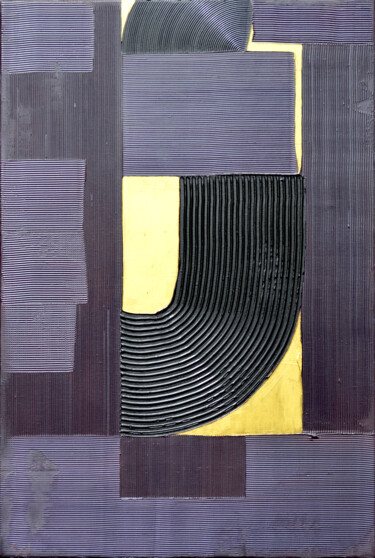 Malerei mit dem Titel "Surface Ordonnée" von Ayel, Original-Kunstwerk, Acryl Auf Keilrahmen aus Holz montiert