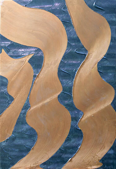 Peinture intitulée "Fluidité" par Ayel, Œuvre d'art originale, Acrylique Monté sur Châssis en bois