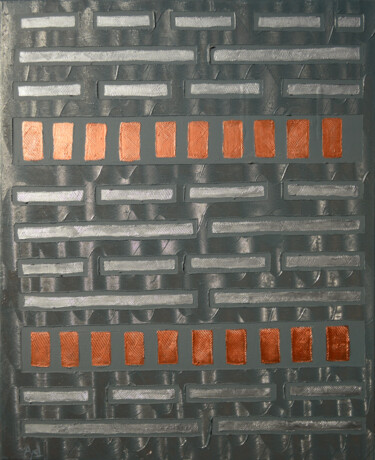 Peinture intitulée "Cryptage" par Ayel, Œuvre d'art originale, Acrylique Monté sur Châssis en bois