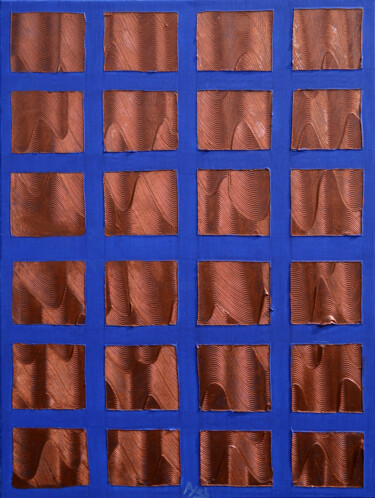 Malerei mit dem Titel "24 fauves" von Ayel, Original-Kunstwerk, Acryl Auf Keilrahmen aus Holz montiert