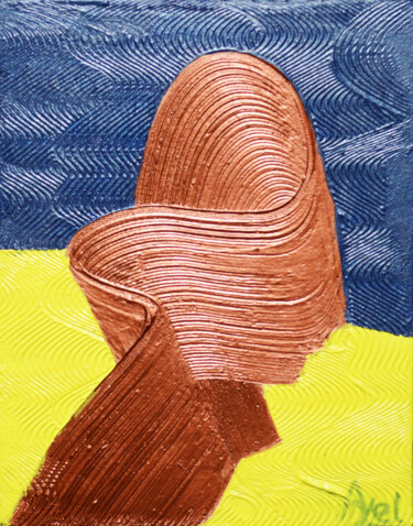 Картина под названием "Silhouette" - Ayel, Подлинное произведение искусства, Акрил Установлен на Деревянная рама для носилок