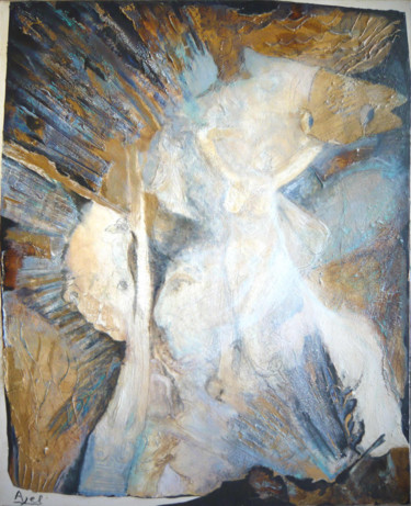 Painting titled "La Licorne" by Ayel, Original Artwork