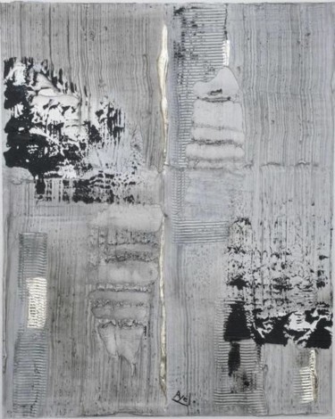 Peinture intitulée "Matière grise" par Ayel, Œuvre d'art originale, Huile