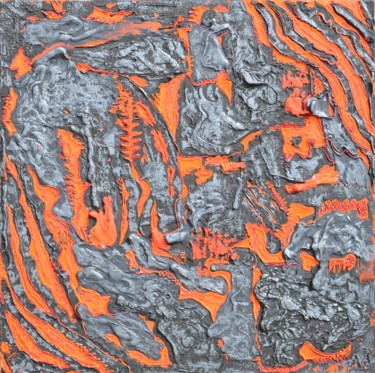 Peinture intitulée "Mémoire des formes" par Ayel, Œuvre d'art originale, Huile Monté sur Châssis en bois