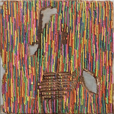 Pintura titulada "Tapis usé" por Ayel, Obra de arte original, Acrílico Montado en Bastidor de camilla de madera