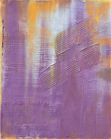 Peinture intitulée "Violette" par Ayel, Œuvre d'art originale, Acrylique