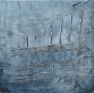Malerei mit dem Titel "Lumière froide" von Ayel, Original-Kunstwerk, Acryl