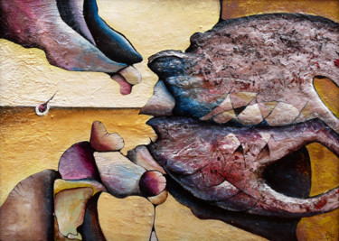 "Tierra" başlıklı Tablo Ayelo tarafından, Orijinal sanat, Akrilik Ahşap panel üzerine monte edilmiş
