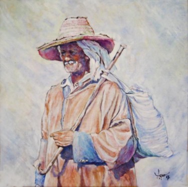 Peinture intitulée "mendiant" par Ayer, Œuvre d'art originale