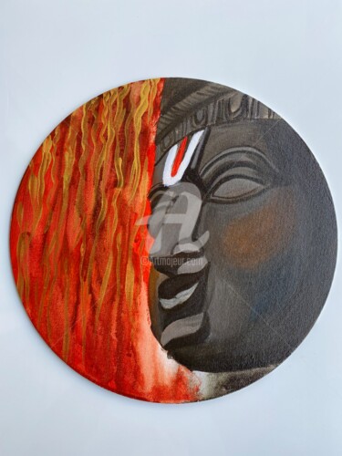 Painting titled "Balaji" by Ayesha Jilkar, Original Artwork, Acrylic