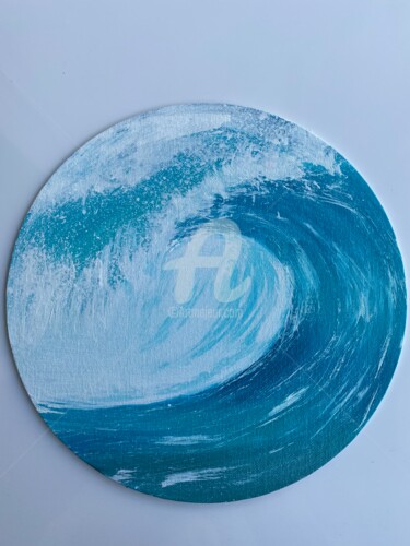 Peinture intitulée "Wave1" par Ayesha Jilkar, Œuvre d'art originale, Acrylique