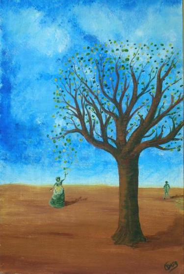 Peinture intitulée "printemps" par Odile Desgardin, Œuvre d'art originale