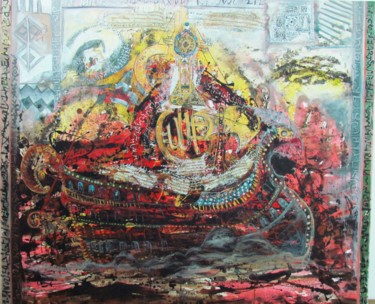 Pittura intitolato "Kadırga" da Ayfer Uz, Opera d'arte originale, Acrilico
