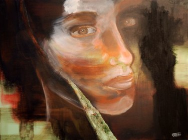 Peinture intitulée "Peut-être." par Marie Ayissi, Œuvre d'art originale, Acrylique Monté sur Châssis en bois