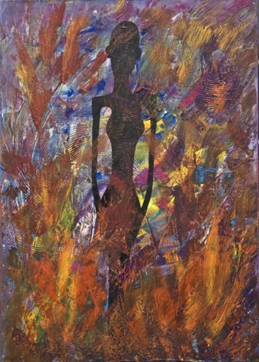 Painting titled "survivante" by Ayla, Original Artwork