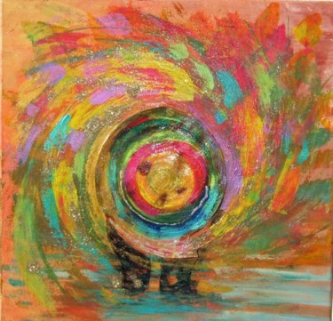 Peinture intitulée "naissance d'une éto…" par Ayla, Œuvre d'art originale