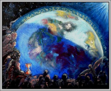 Peinture intitulée "Sous haute surveill…" par Aymeric Noa Artiste Peintre, Œuvre d'art originale, Autre