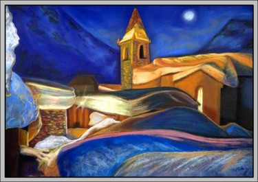 Peinture intitulée "La petite Chapelle…" par Aymeric Noa Artiste Peintre, Œuvre d'art originale, Huile