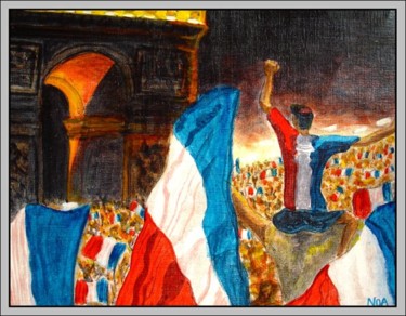 Peinture intitulée "Soir de victoire /…" par Aymeric Noa Artiste Peintre, Œuvre d'art originale, Huile