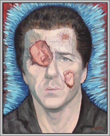 Peinture intitulée "Dépression nerveuse…" par Aymeric Noa Artiste Peintre, Œuvre d'art originale, Huile