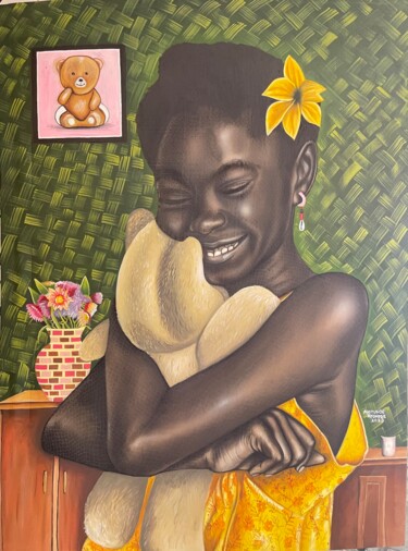 Painting titled "Companion" by Ayotunde Ayomide, Original Artwork, Acrylic
