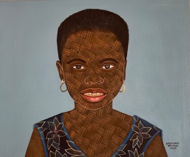 Pintura intitulada "Girl child ii" por Ayotunde Ayomide, Obras de arte originais, Acrílico