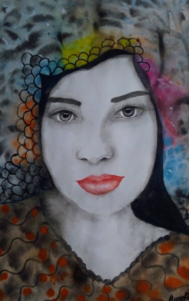 "POWER OF WOMAN" başlıklı Resim Ayşe Keleş tarafından, Orijinal sanat, Suluboya